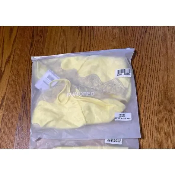 NWT! Rumored Lady Lace in Buttercream Top Size XL - Picture 2 of 4